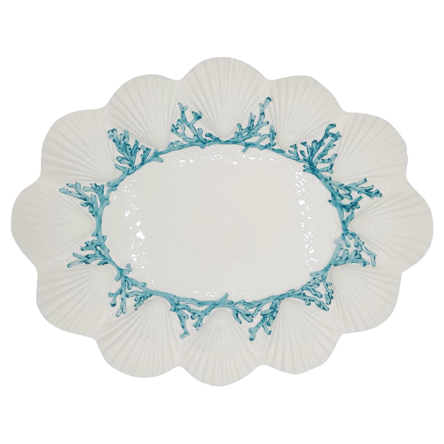Saint Jacques Hand-Painted Ceramic Tray Made in Italy