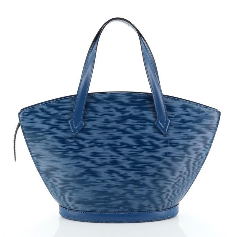 Blue Saint Jacques Handbag Epi Leather PM
