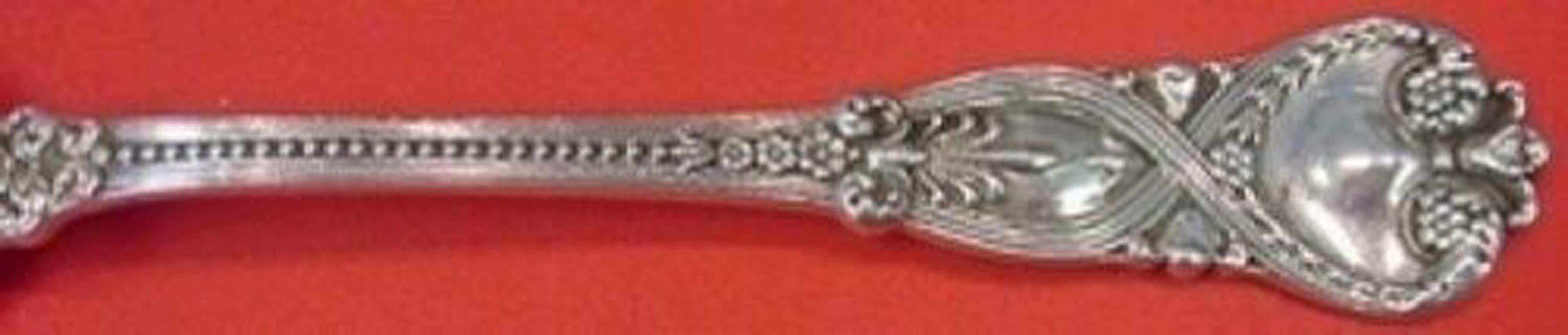 Sterling silver sherbet spoon, pinched 5 1/2