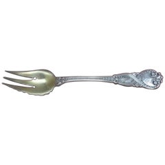 Saint James by Tiffany Sterling Silver Pastry Fork 3-Tine 2-Hole Goldwashed