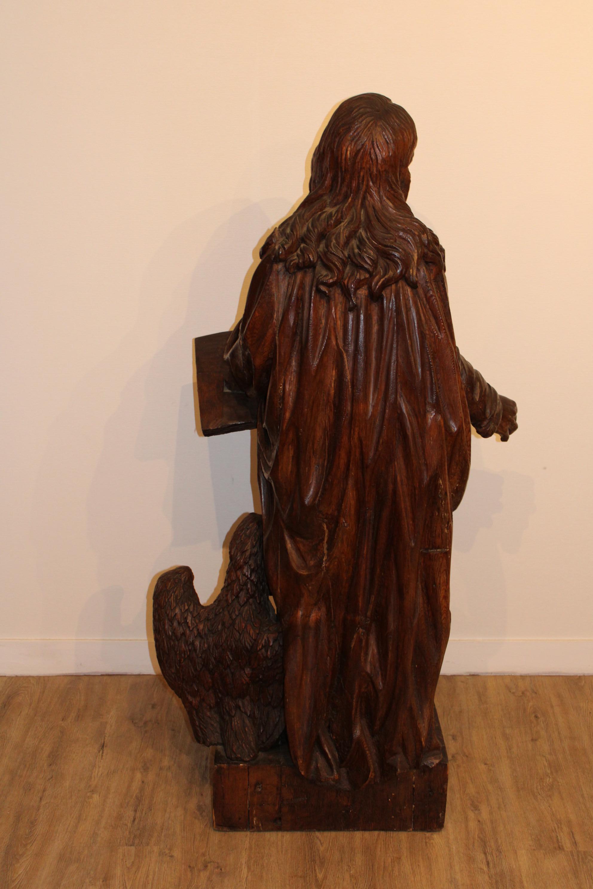 17th Century Saint-Jean, Carved Wood, France 17th
