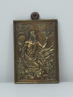 Saint Jerome in the Wilderness, Cast bronze relief, 16th/17th century