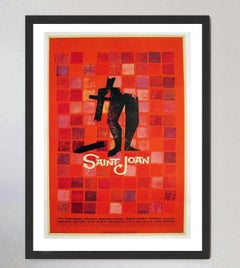 Affiche originale du film « Sainte Jeanne » par Saul Bass, 1957