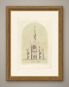 Saint Johannes Gothic Church, Dutch Architecture Print, Leliman, 1865-1866