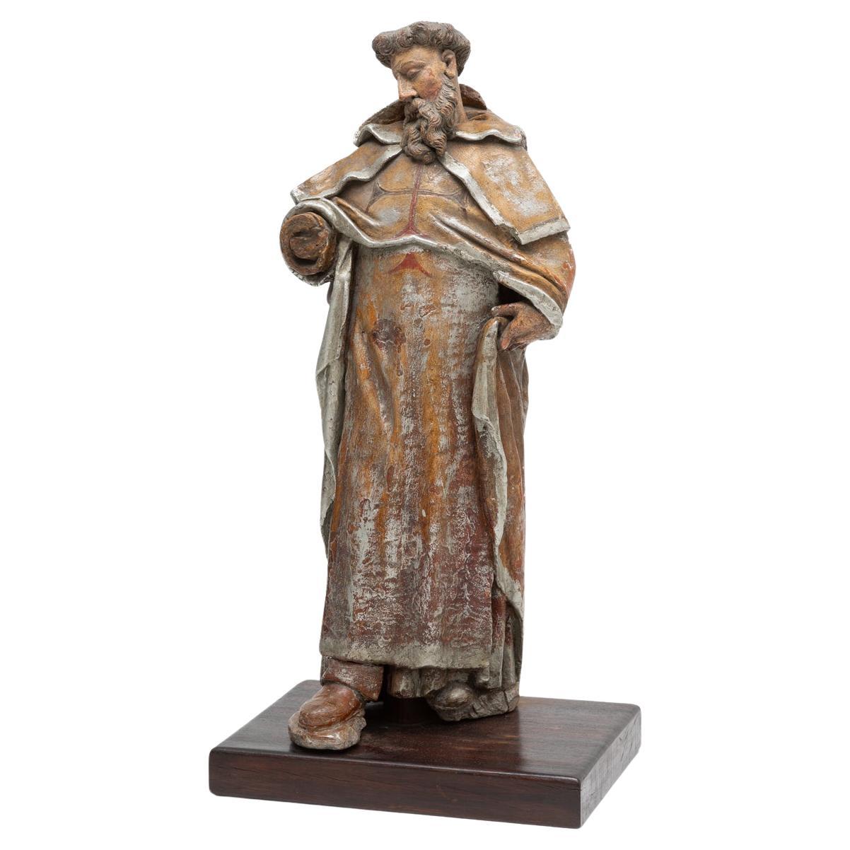Saint John of the Cross, terracotta sculpture. France, 17th Century For Sale