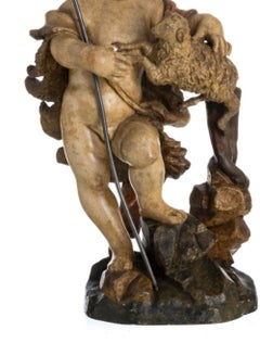 Saint John the Baptist Sculpture, 18th Century