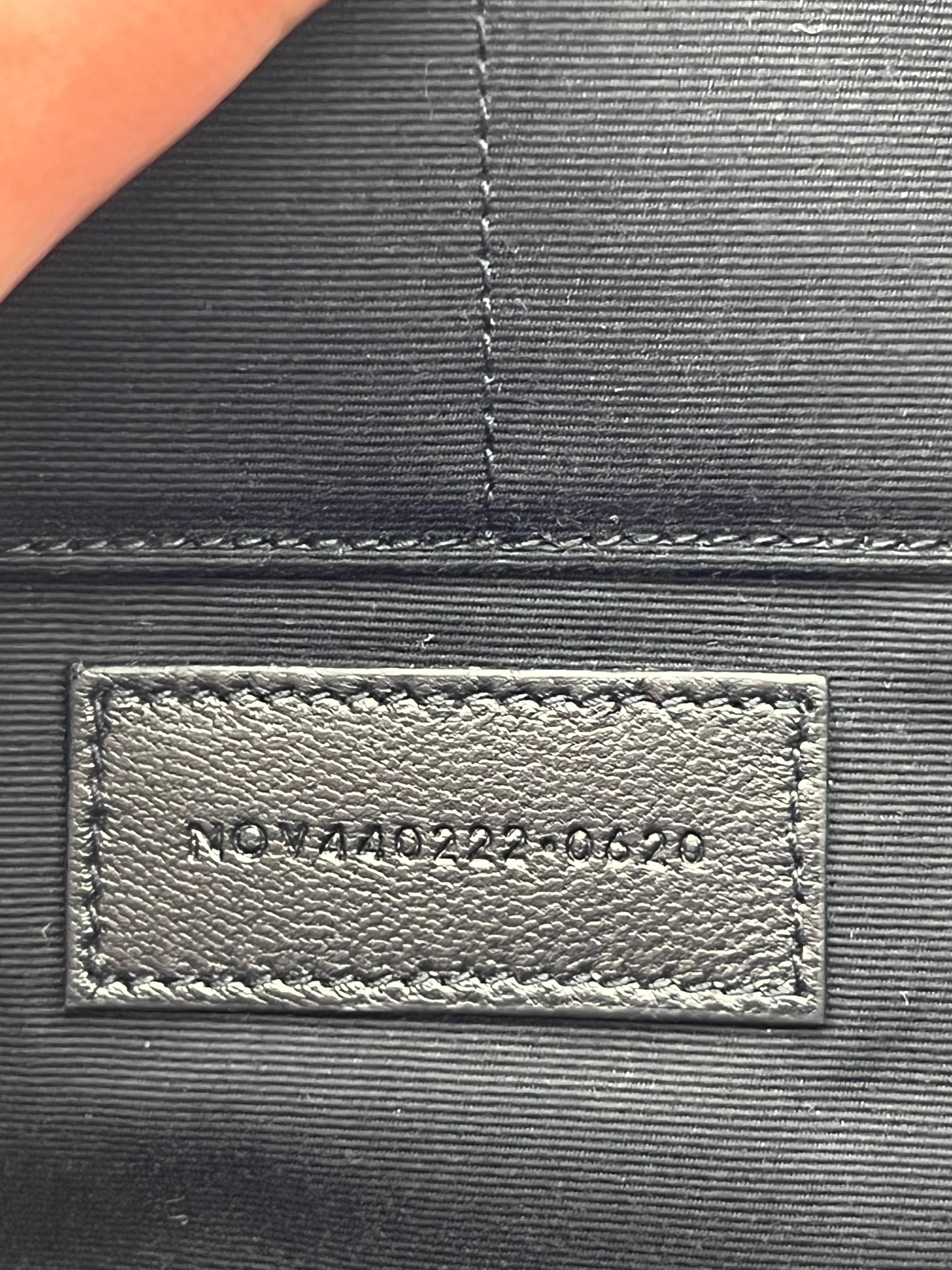 Saint Lauren Black Leather Monogram Tablet Pouch Clutch Bag  For Sale 2