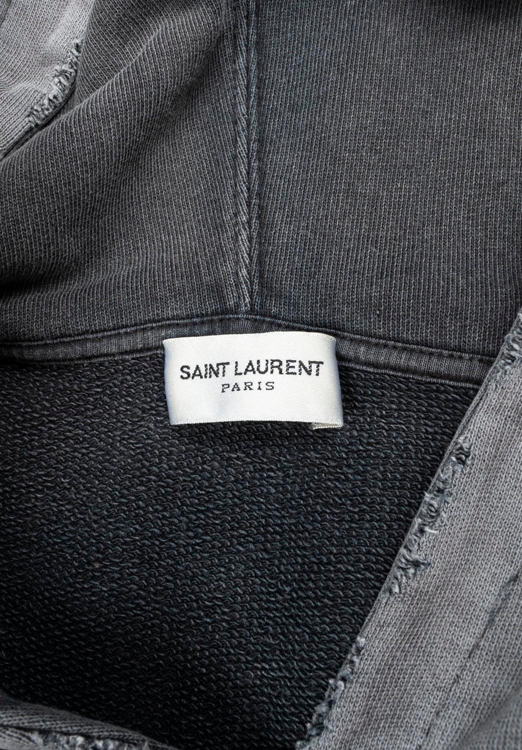 Saint Lauren hoodie logo Men sweatshirt top Jumper Size L. S933 For Sale 1