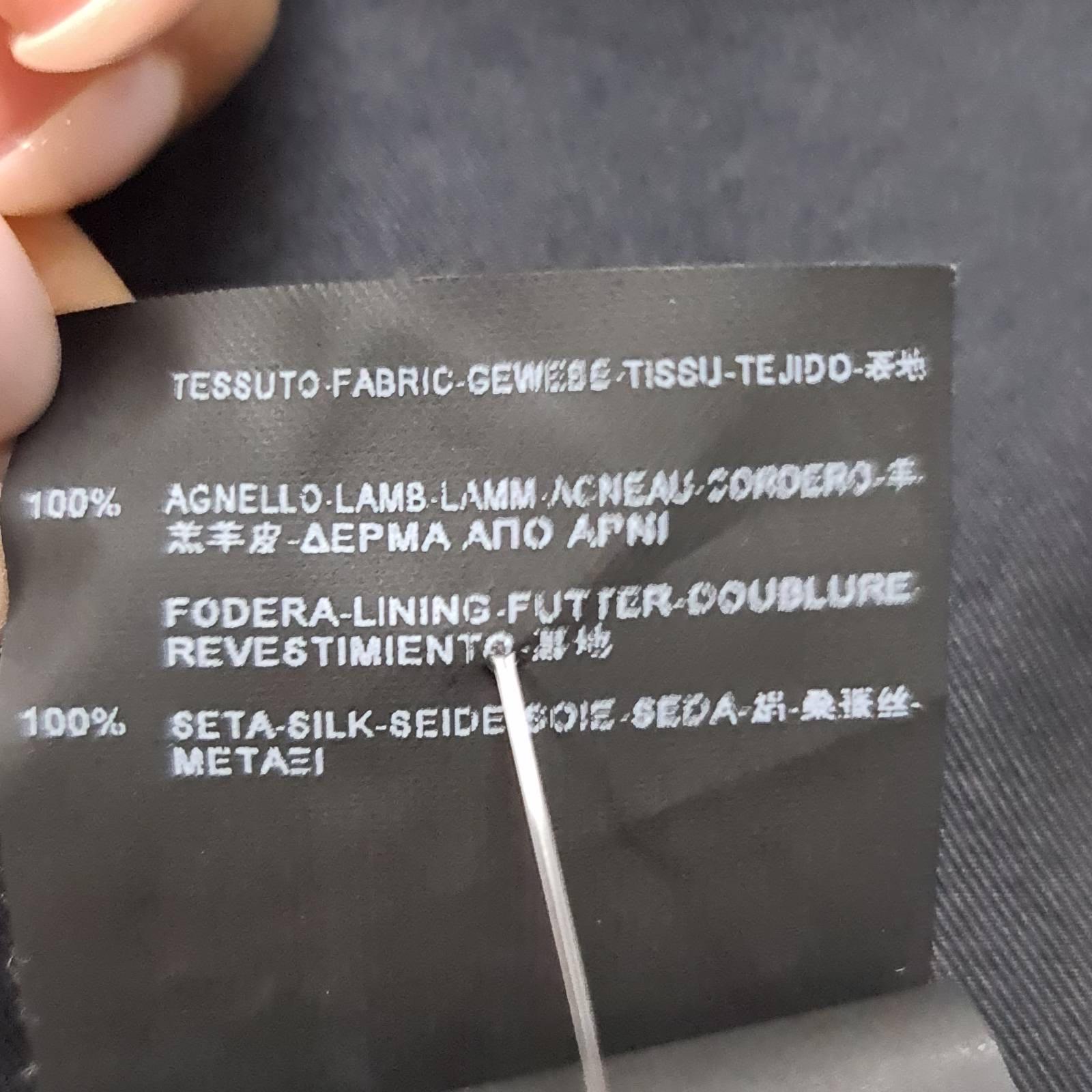 Saint Laurent 15FW Veste en cuir à franges Taille 40 Excellent état - En vente à Krakow, PL