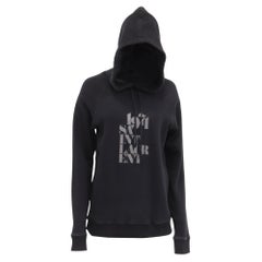 Saint Laurent 1971 Hoodie in Black Cotton