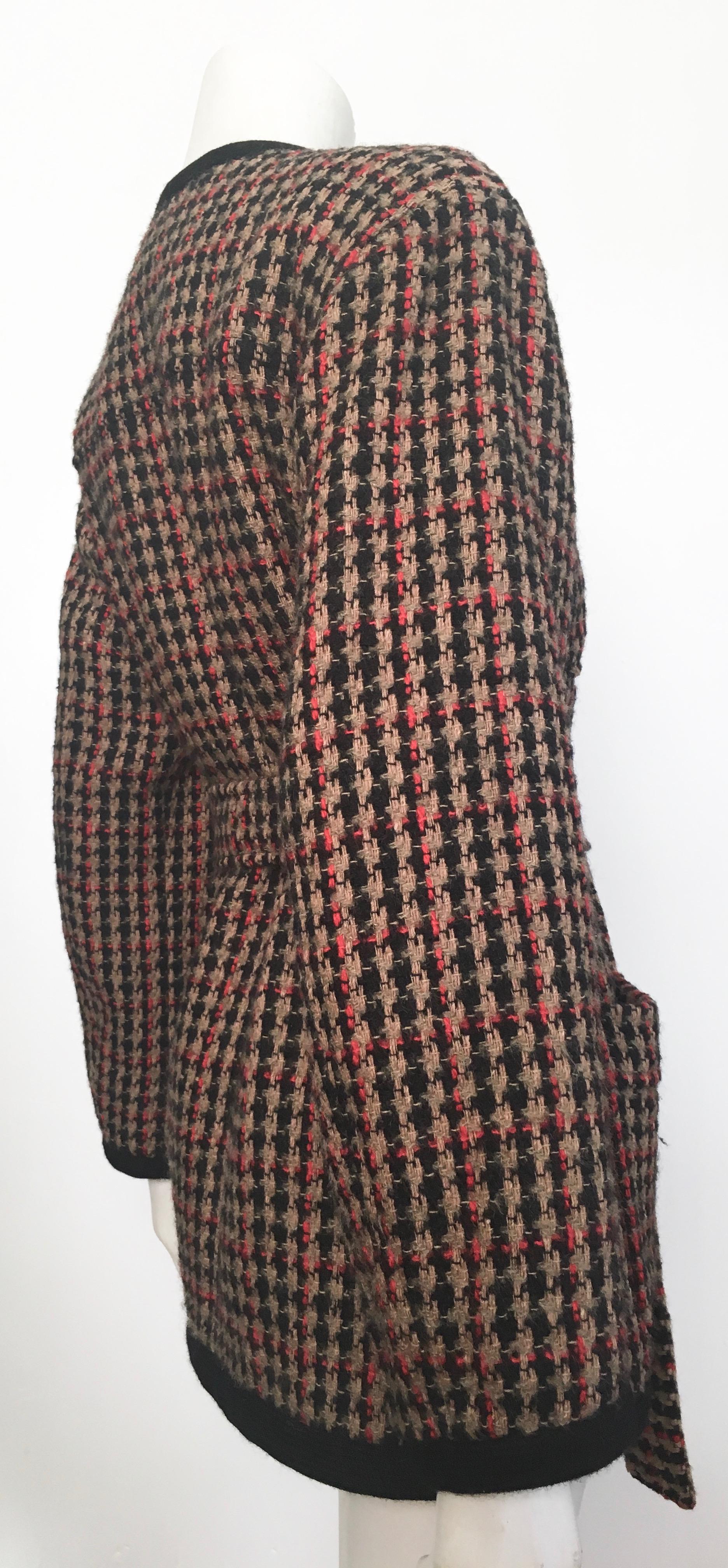 Women's or Men's Saint Laurent 1980s Wool Belted Jacket Size 6.