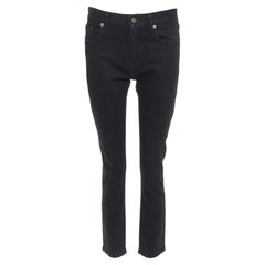 SAINT LAURENT 2013 D02 M/SK-LW jeans classici in cotone nero 30".