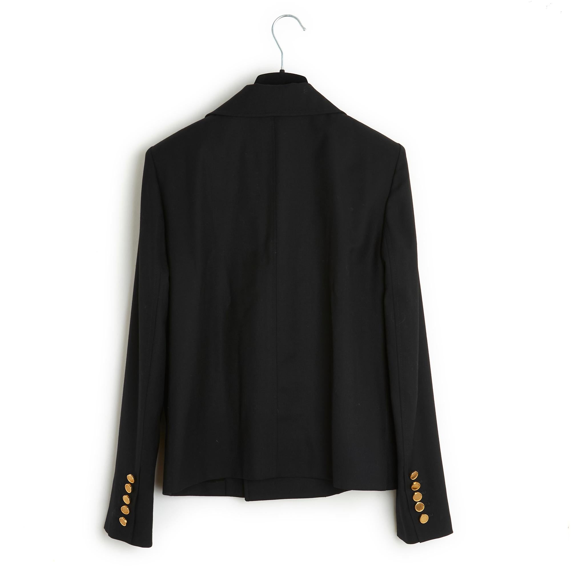 Women's or Men's Saint Laurent 2013 Slimane short black jacket blazer FR40 For Sale