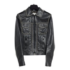 Saint Laurent 2014 Slimane Black leather jacket fr34/36