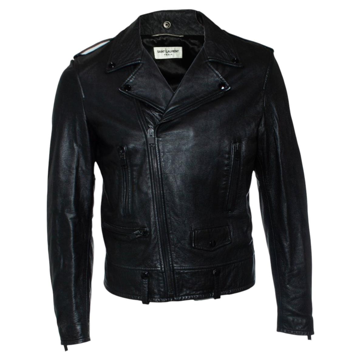 Saint Laurent, 2016 black leather biker