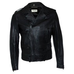 Saint Laurent, 2016 black leather biker
