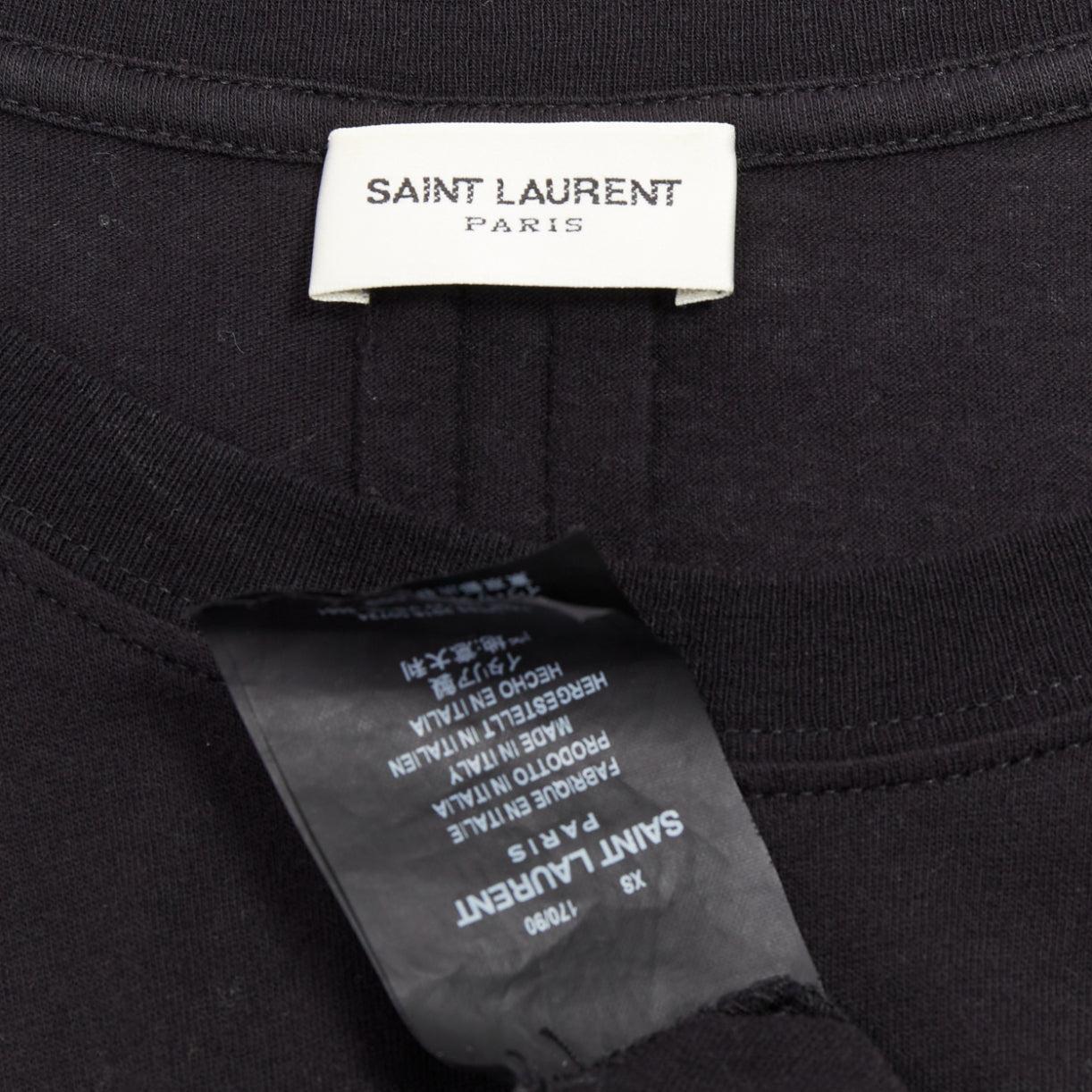 SAINT LAURENT 2016 Sweet Dreams Schwarzes Tweed aus Baumwolle mit Regenbogenmuster XS im Angebot 5