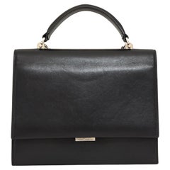Saint Laurent 2017 Black Leather Babylone Bag with strap