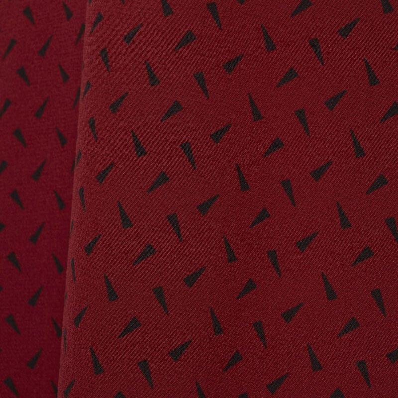 SAINT LAURENT 2018 100% silk red black print western casual shirt EU38 S For Sale 7