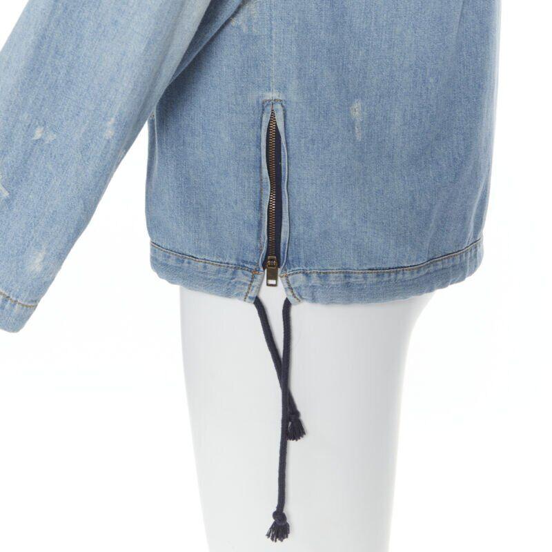 SAINT LAURENT 2018 distressed destroyed denim lace up hoodie pullover S
Référence : TGAS/B00607
Marque : Saint Laurent
Designer : Anthony Vaccarello
Collection : 2018
MATERIAL : Denim
Couleur : Bleu
Motif : Solide
Détails supplémentaires : Denim