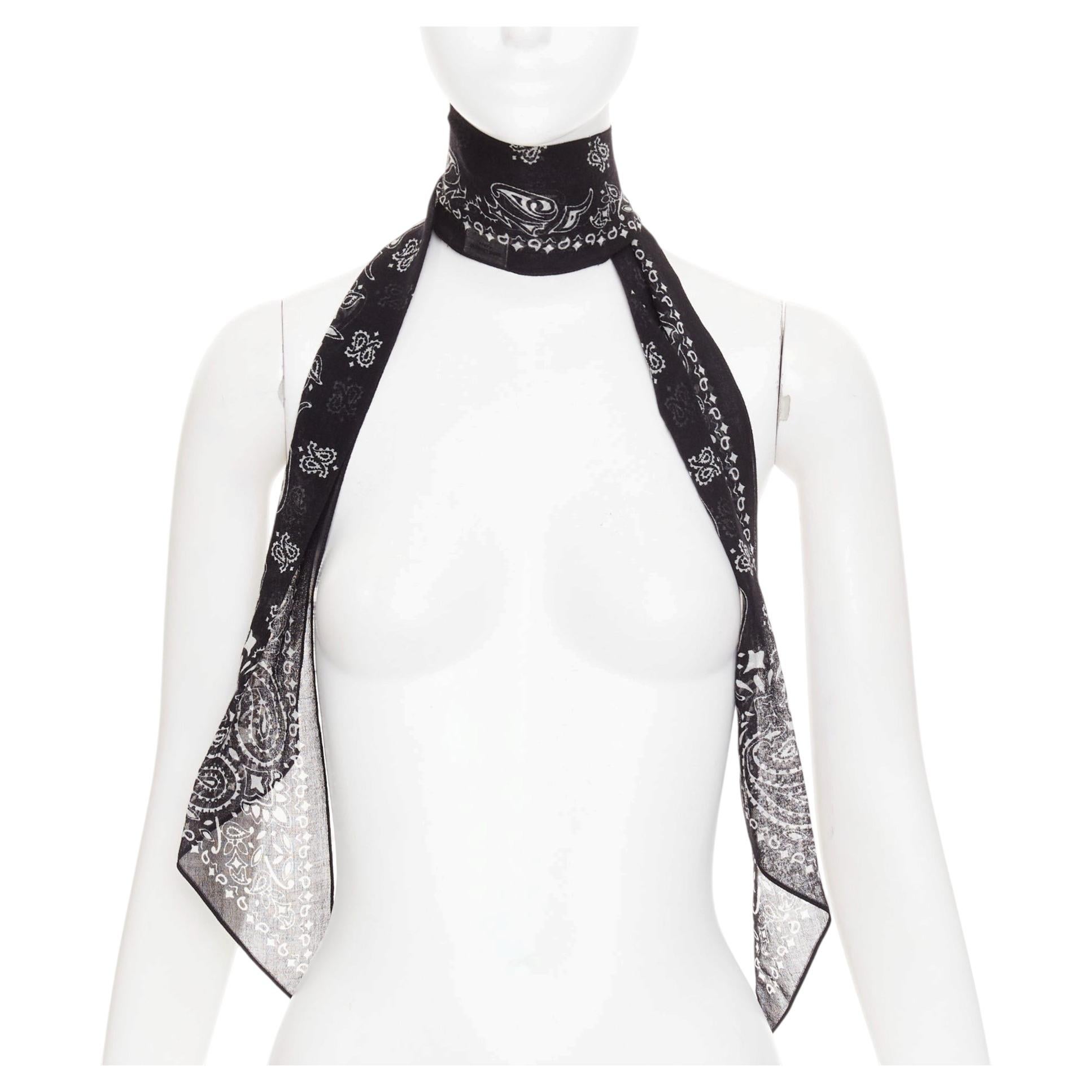 How do I authenticate an Yves Saint Laurent scarf?