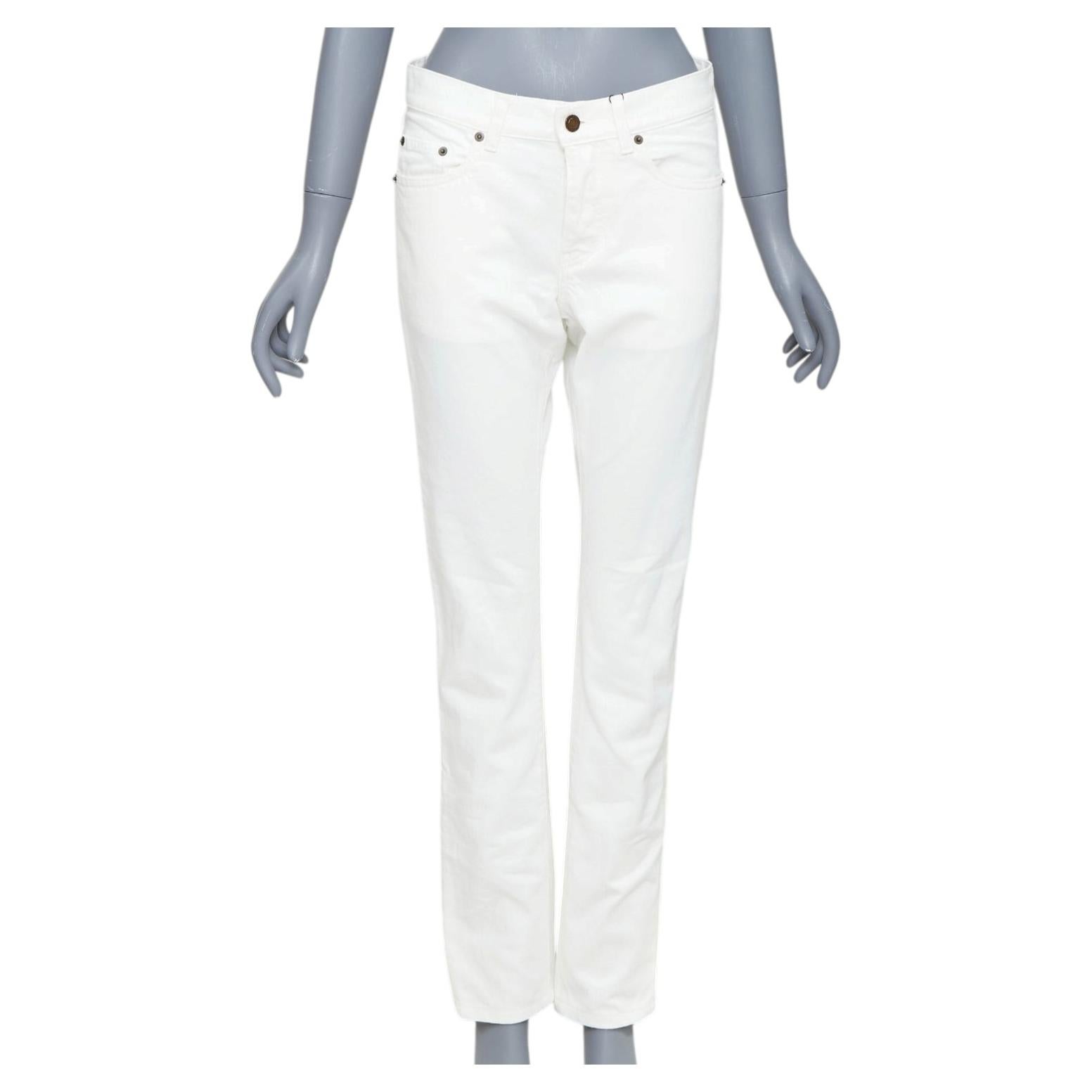 SAINT LAURENT 2020 D18 M SL LW cotton straight leg denim pants jeans 28"