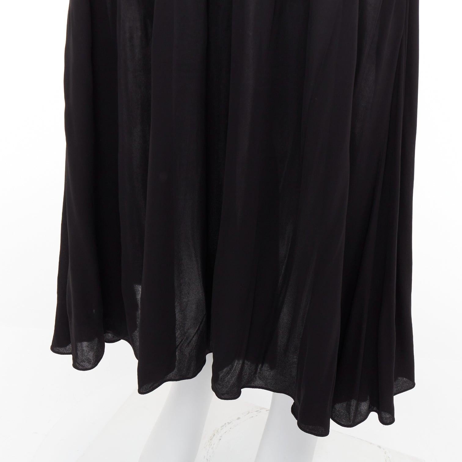 SAINT LAURENT 2022 cut out gathered off shoulder open back midi dress FR38 S en vente 4