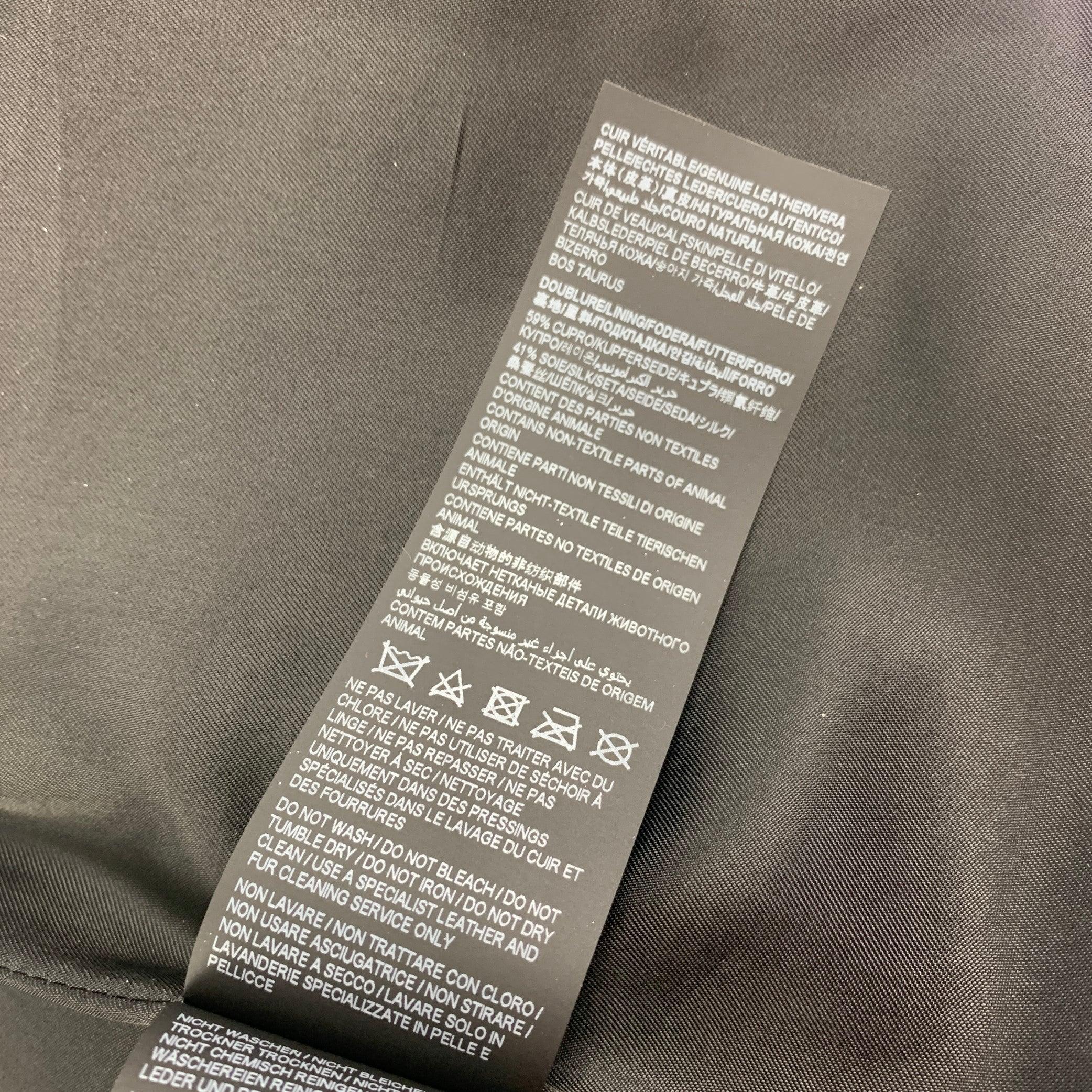 Women's SAINT LAURENT 2022 Size 4 Silver Leather High Waist Mini Skirt For Sale