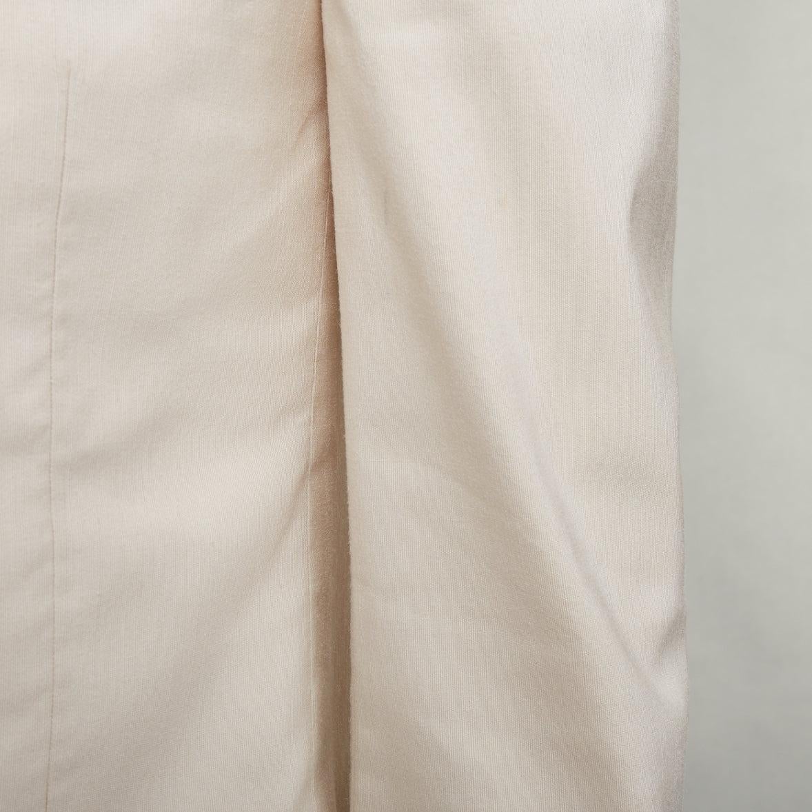 SAINT LAURENT 2023 cream multi silk blend satin lapel tuxedo blazer IT44 XS en venta 4