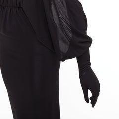 SAINT LAURENT 2023 Runway sweetheart wired sweetheart gloves gown dress FR36 S