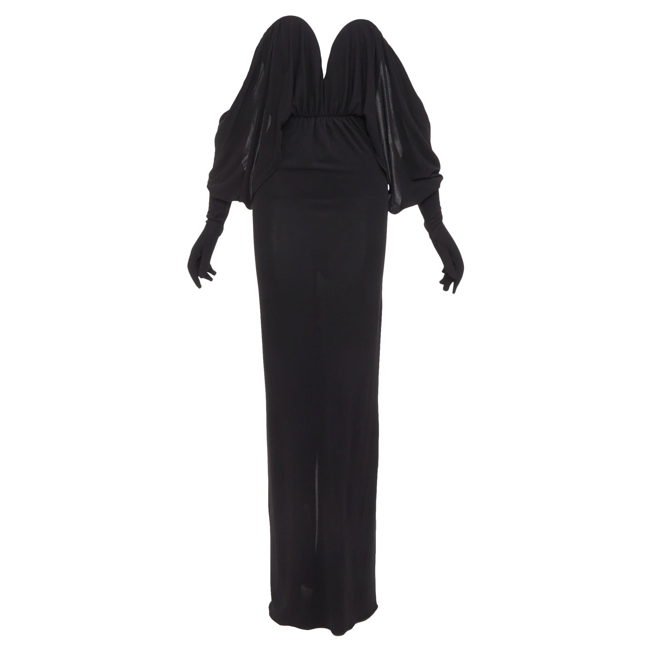 SAINT LAURENT 2023 Runway sweetheart wired sweetheart gloves gown dress FR36 S