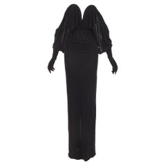 SAINT LAURENT 2023 Runway sweetheart wired sweetheart gloves gown dress FR36 S