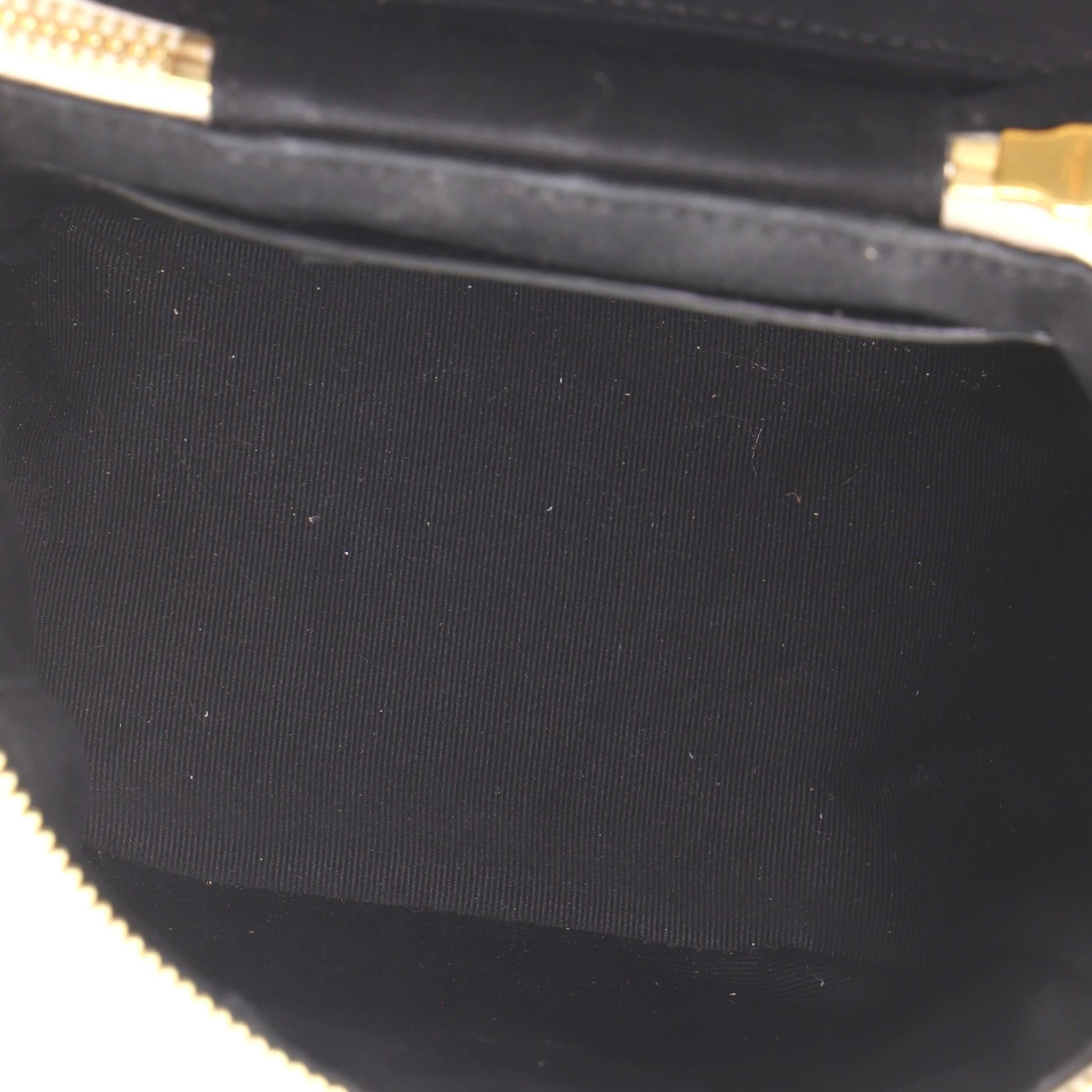 Beige Saint Laurent 80's Vanity Bag Quilted Leather