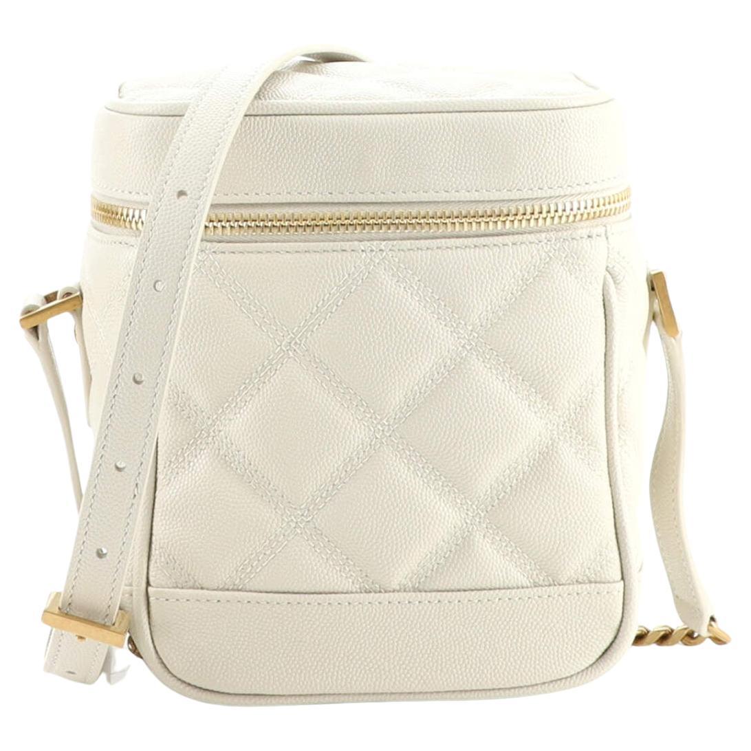 Saint Laurent 80
s Vanity Bag Quilted Leather