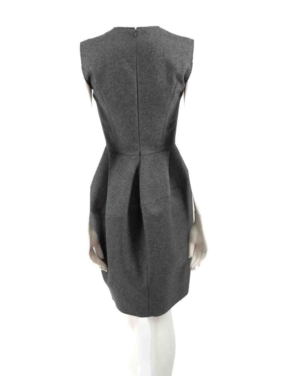 Saint Laurent A/W 2008 Grey Wool Sleeveless Dress Size S In Good Condition In London, GB