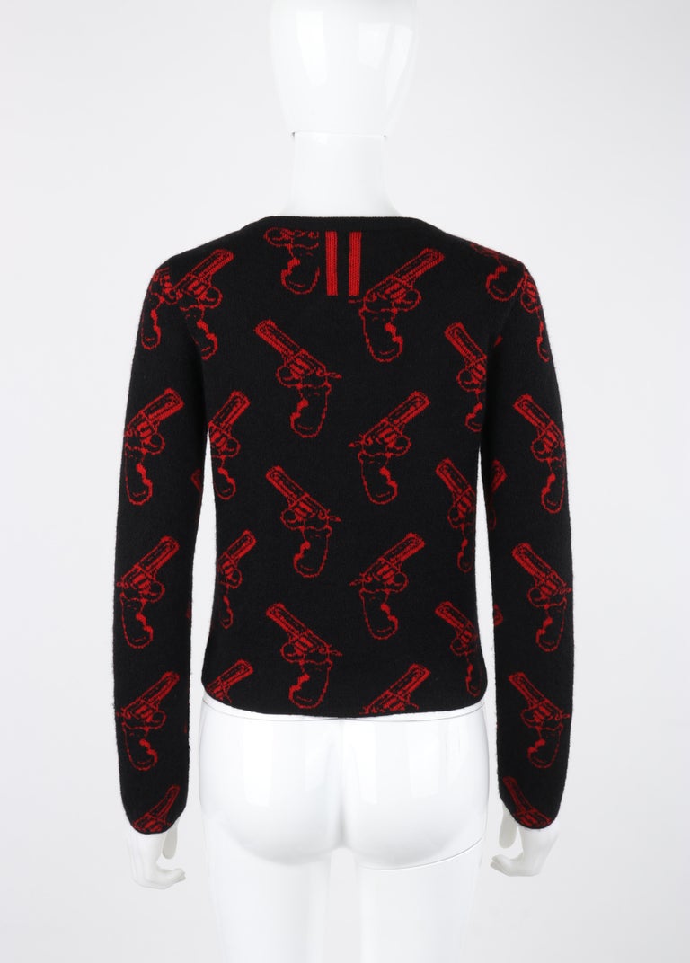 トップス SAINT LAURENT PARIS 2014AW knit sweater Saint Laurent - White & Black Wool Striped Sweater