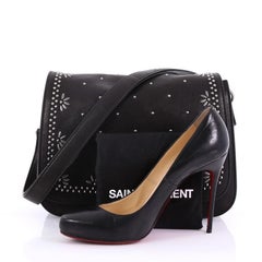 Saint Laurent - Amalia - Sac à main en cuir clouté - taille moyenne