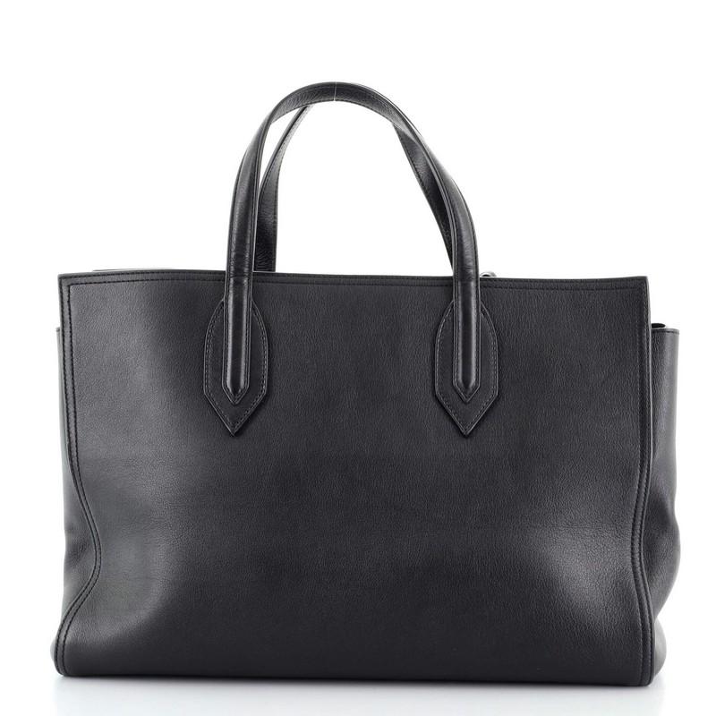 Saint Laurent Amber Tote Leather Medium In Good Condition In NY, NY