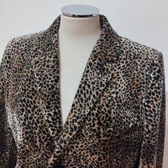 Saint Laurent Animalier Eco Fur Coat FR40/IT44