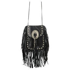 Saint Laurent Anita Fringed Leather Shoulder Bag