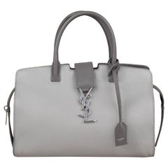 SAINT LAURENT Baby Cabas 2Way Shoulder Hand Bag White YSL Auth gt1251  Leather ref.375513 - Joli Closet