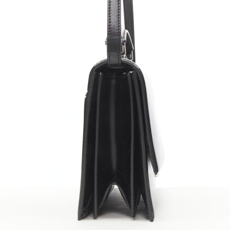 Women's SAINT LAURENT Babylone black smooth leather top handle  flap crossbody bag For Sale