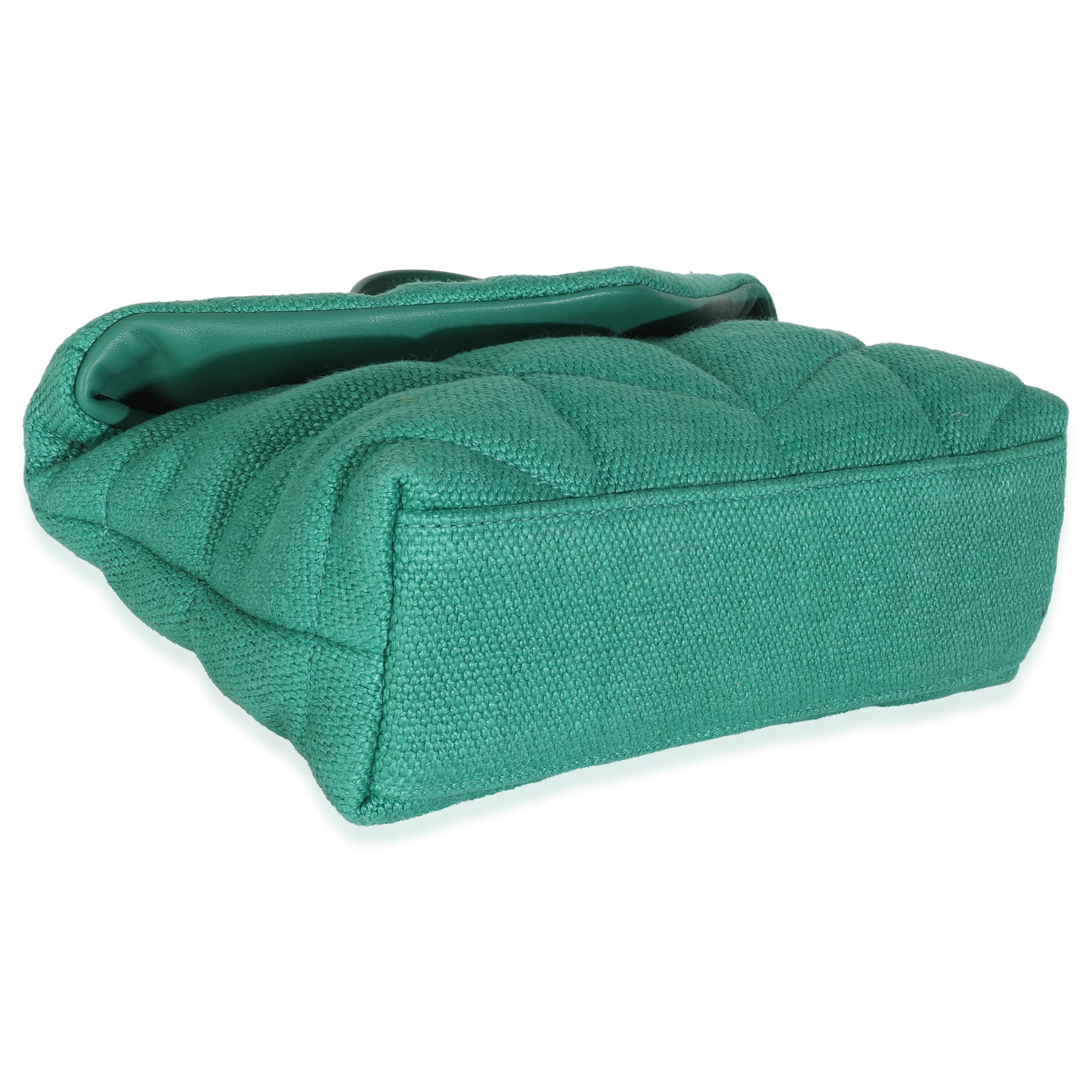 Saint Laurent Borsa a tracolla in tela trapuntata Toy Loulou Puffer con catena in vendita 2