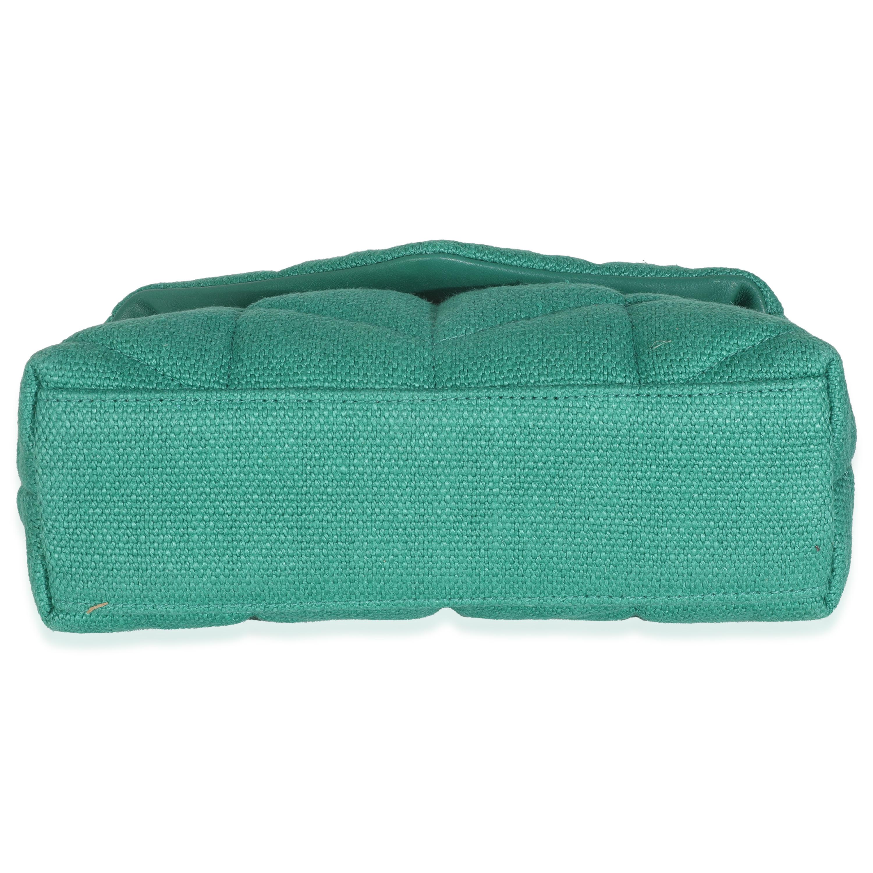 Saint Laurent Borsa a tracolla in tela trapuntata Toy Loulou Puffer con catena in vendita 3