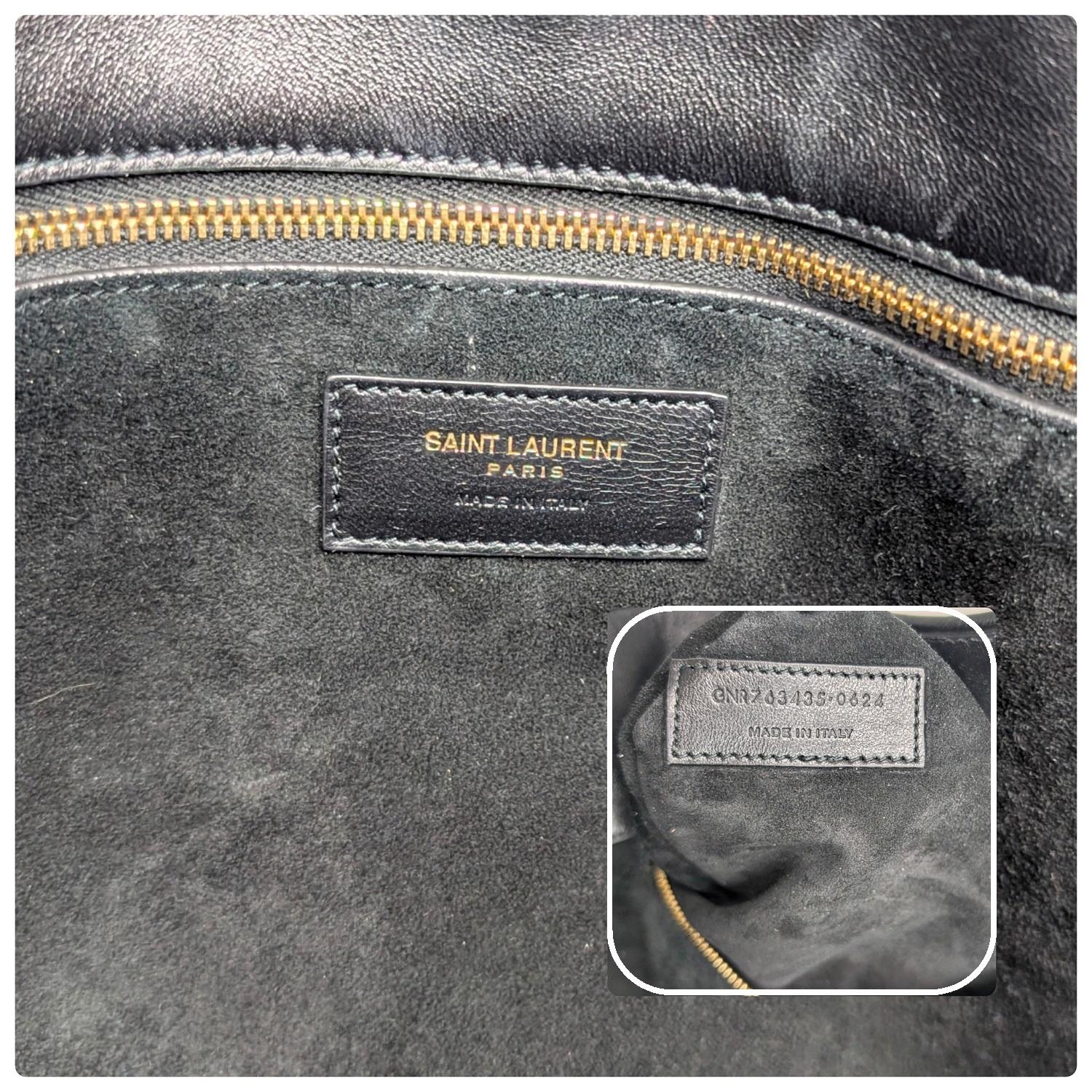 Saint Laurent Bea YSL Leopard-Print Pony Hair Tote 3