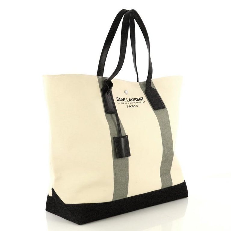 Saint Laurent Beach Tote Canvas Large at 1stdibs