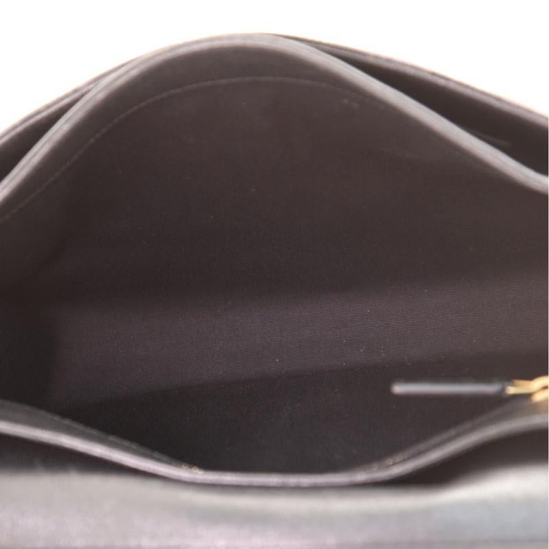Black  Saint Laurent Becky Shoulder Bag Quilted Leather Large
