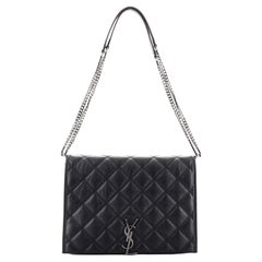 Saint Laurent Becky Shoulder Bag Quilted Leather Small Exterior Material: