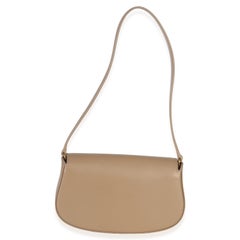 Saint Laurent Beige Box Calfskin Mini Voltaire Shoulder Bag