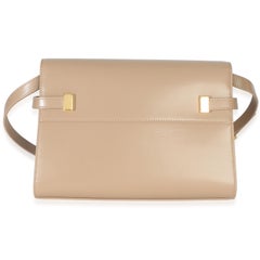 Saint Laurent Beige Calfskin Small Manhattan Shoulder Bag